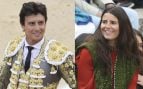 Andrés Roca Rey y Tana Rivera en la plaza de toros de Brihuega. (Fotos: Europa Press)