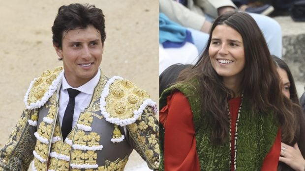 Andr&eacute;s Roca Rey y Tana Rivera en la plaza de toros de Brihuega. (Fotos: Europa Press)
