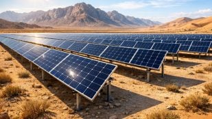 paneles solares desierto