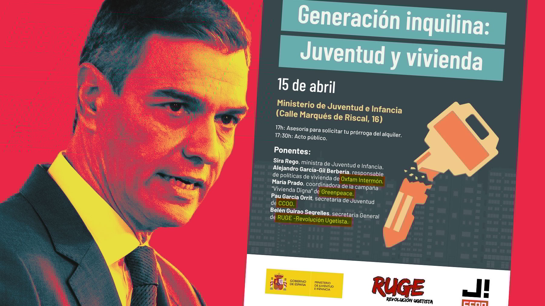 El Gobierno presenta a los jóvenes su solución a la vivienda: asesoría de sindicalistas y chiringuitos afines