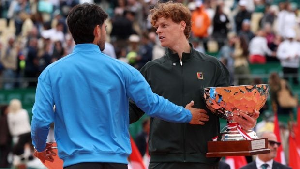 Alcaraz Sinner Montecarlo