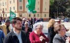 Manifestantes de Marea Blanca este fin de semana en Andalucía.