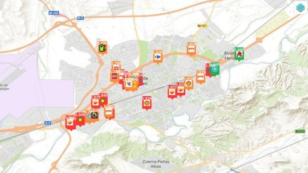 precio gasolina 15 abril Madrid