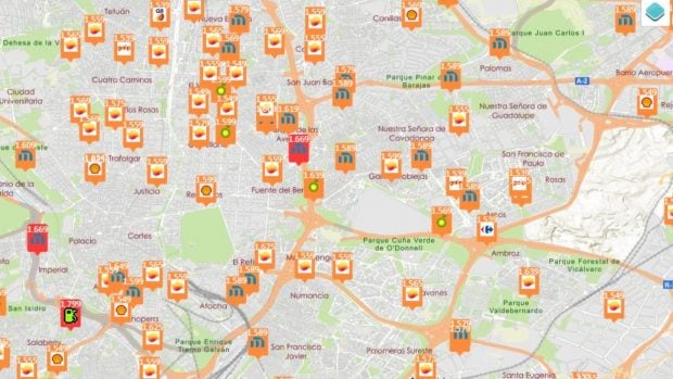 precio gasolina 16 abril Madrid