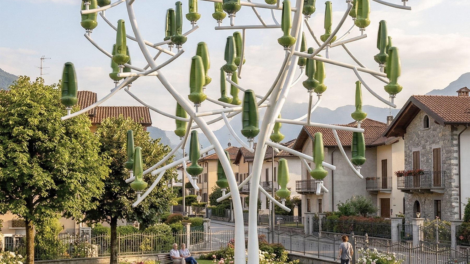 Francia se pasa el juego: ya se vende este árbol eólico de 36 turbinas que cuesta 695 € y reduce a 0 tu factura de la luz