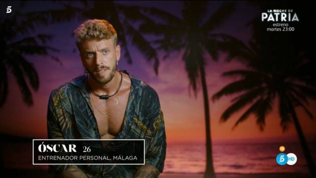 &Oacute;scar Ruiz en La isla de las tentaciones. (Mediaset)