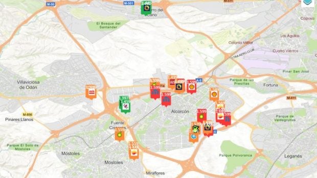 precio gasolina 17 abril Madrid