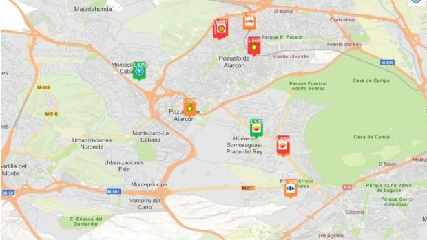 precio gasolina 18 abril Madrid