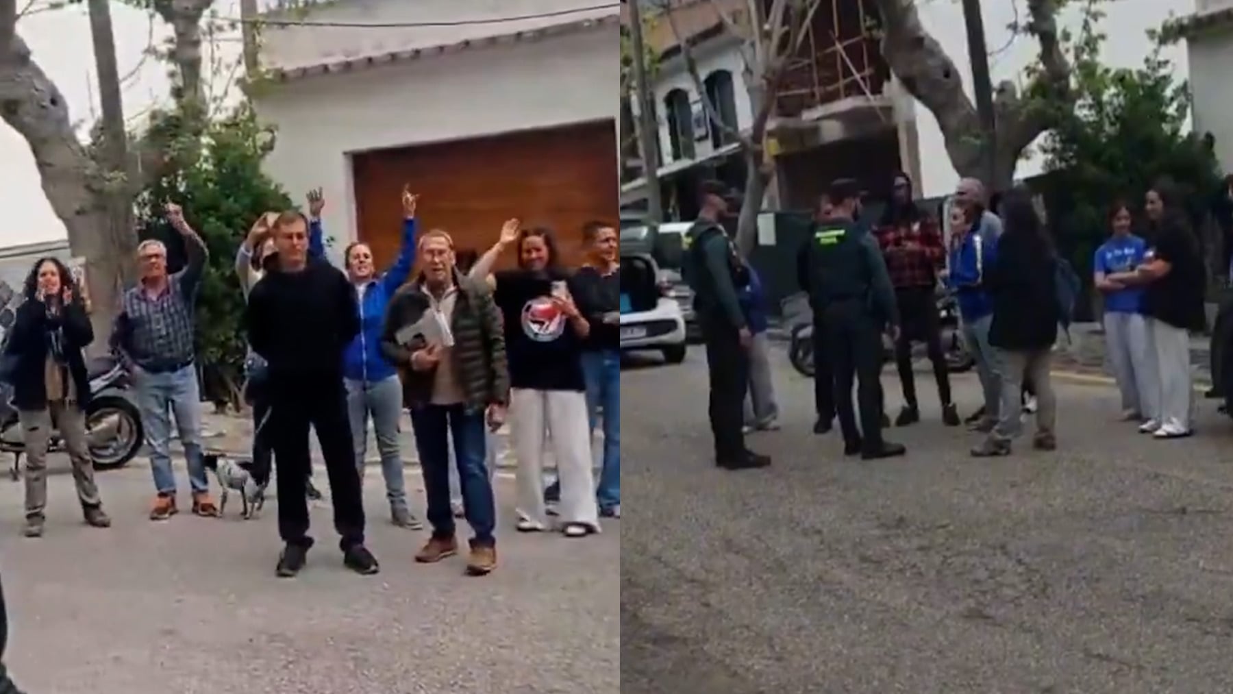 Vecinos separatistas de un pueblo de Mallorca acosan, insultan e intimidan a militantes de Vox al grito de ¡fascistas!
