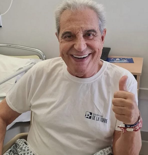 Andr&eacute;s Pajares en el hospital. (Foto: Instagram)