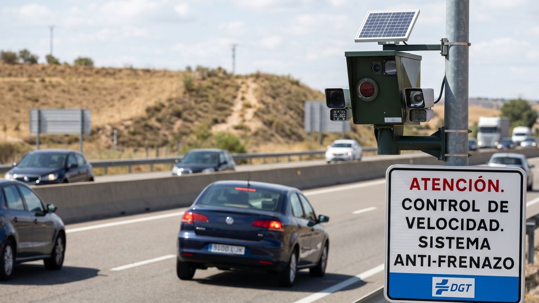 Radar antifrenazo. Imagen generada con IA.