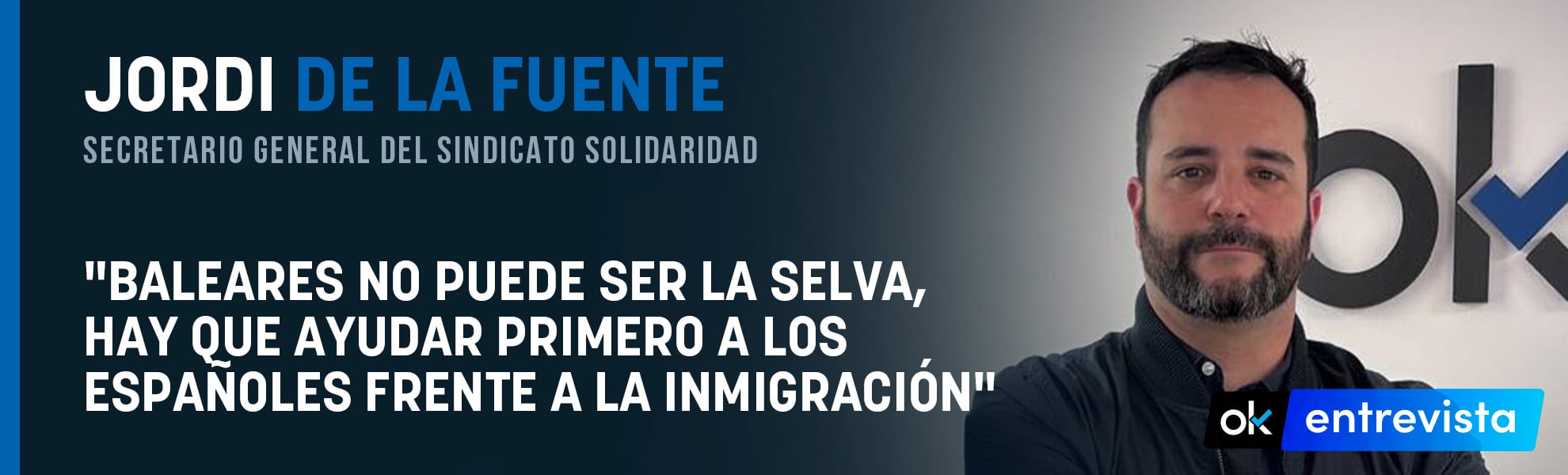 Jordi de la Fuente: Baleares no puede ser la selva, hay que ayudar primero a los españoles frente a la inmigración