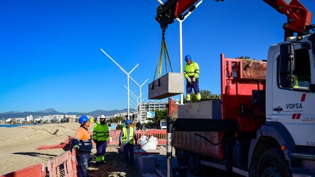 playa de palma murete