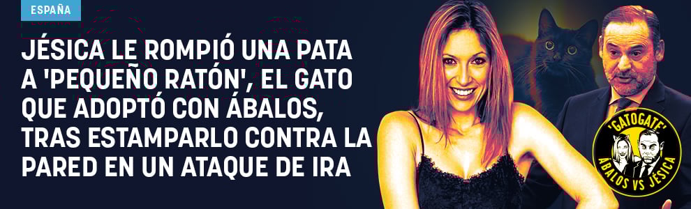 Jésica le rompió una pata a Pequeño Ratón, el gato que adoptó con Ábalos, tras estamparlo contra la pared en un ataque de ira