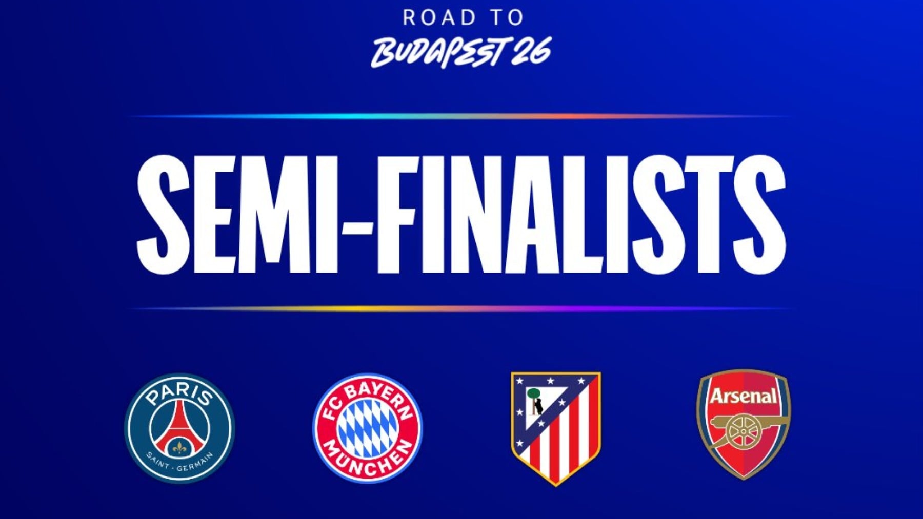 Qué equipos se han clasificado para las semifinales de la Champions League: así queda el cuadro y cuándo se juegan los partidos