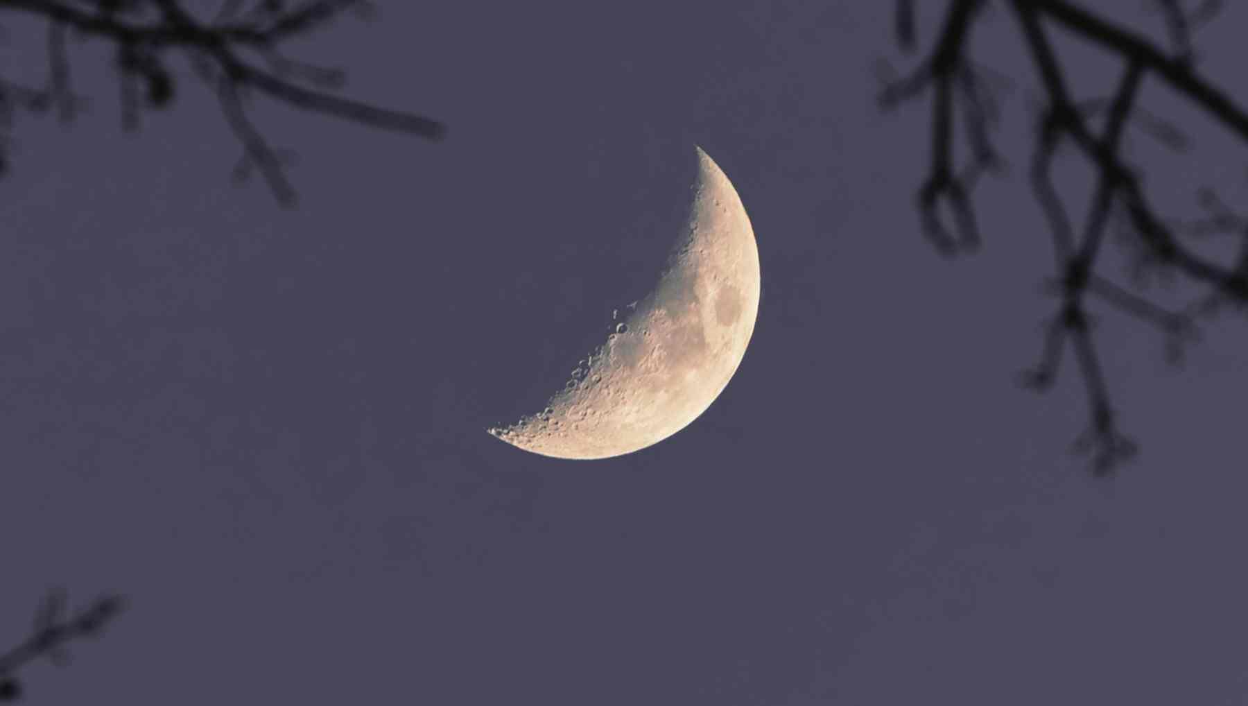 Cuarto creciente luna.