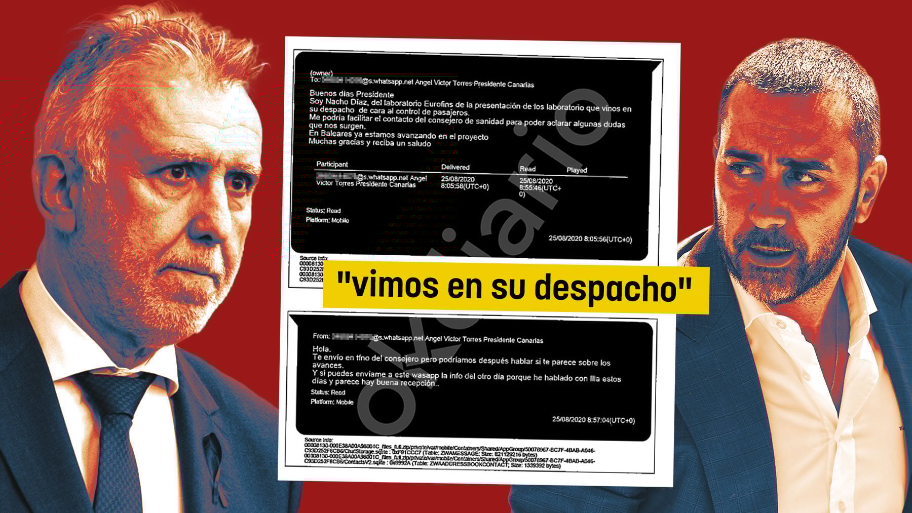 El mensaje que prueba que el socio de Aldama se reunió con Torres por negocios: Lo vimos en su despacho