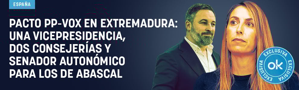 Pacto PP-Vox en Extremadura: una vicepresidencia, dos consejerías y senador autonómico para los de Abascal