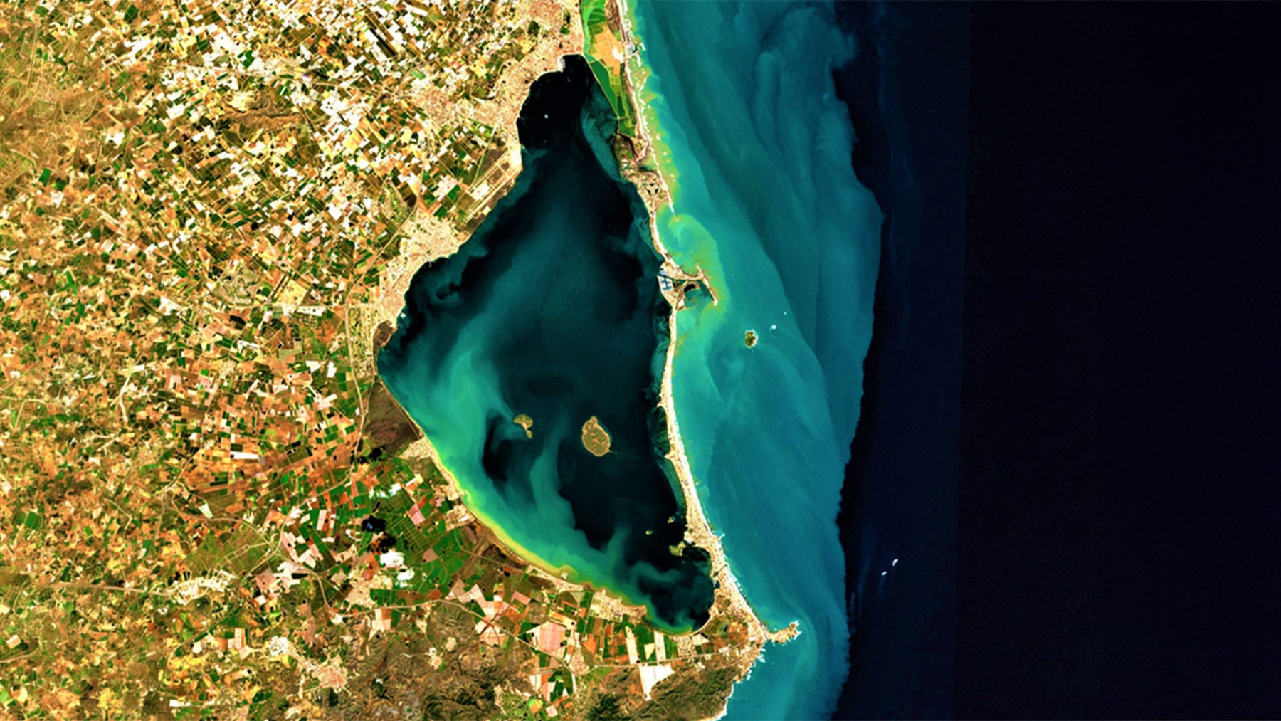 Imagen con alta resolución del satélite Sentinel 2 captada el día 21 de marzo de 2021. (Foto: I. Caballero ICMAN).