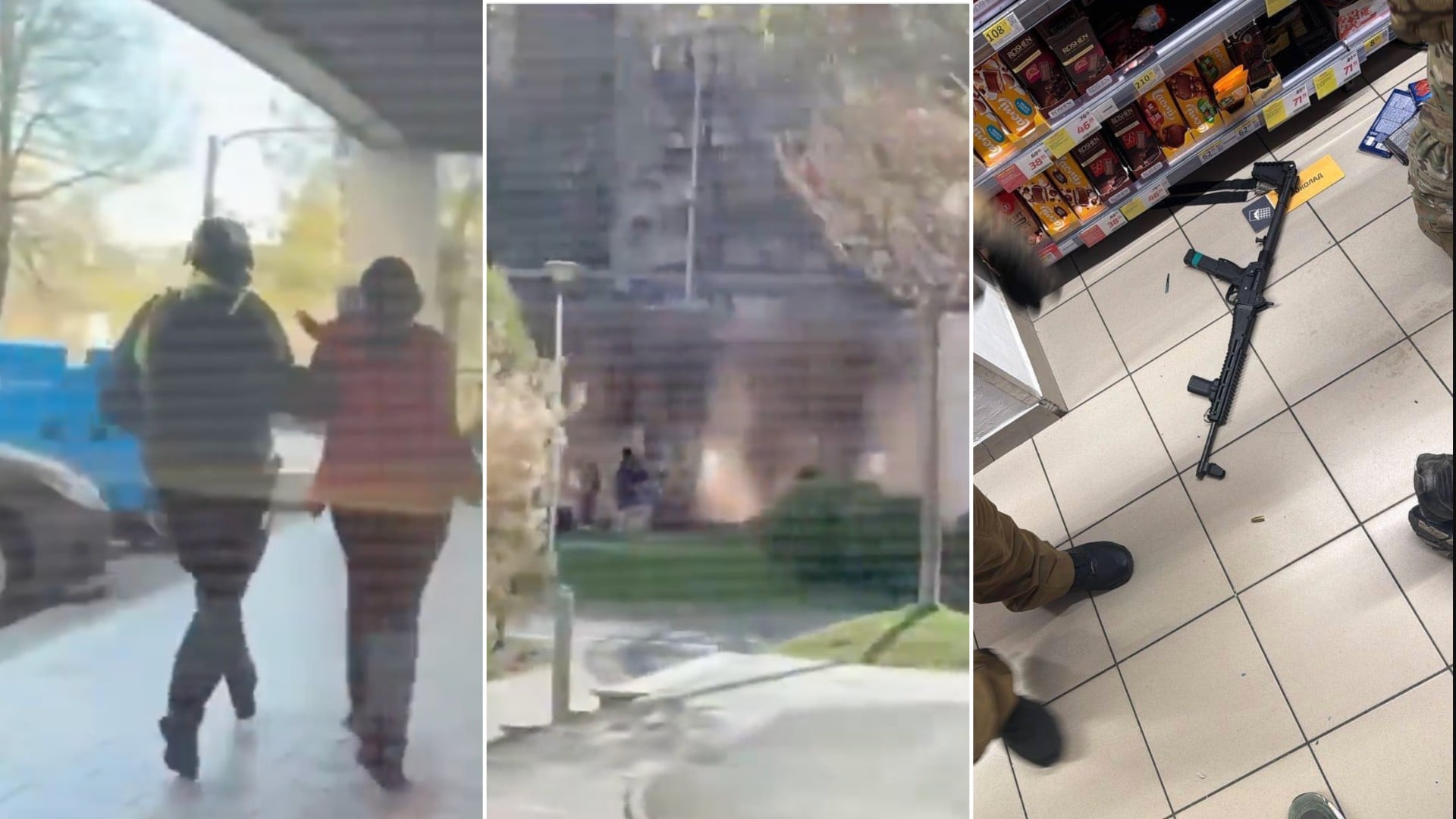 Matanza en un supermercado de Kiev: al menos seis muertos y 14 heridos tras un tiroteo con un terrorista atrincherado