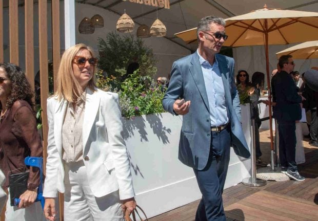 I&ntilde;aki Urangarin y Ainhoa Armentia en el tenis