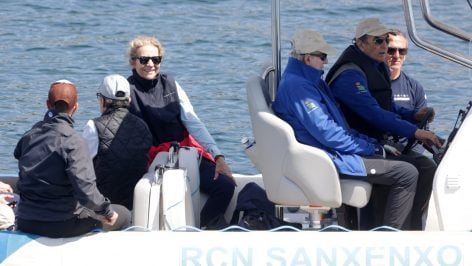 La infanta Elena con Juan Carlos I. (Foto: Europa Press)