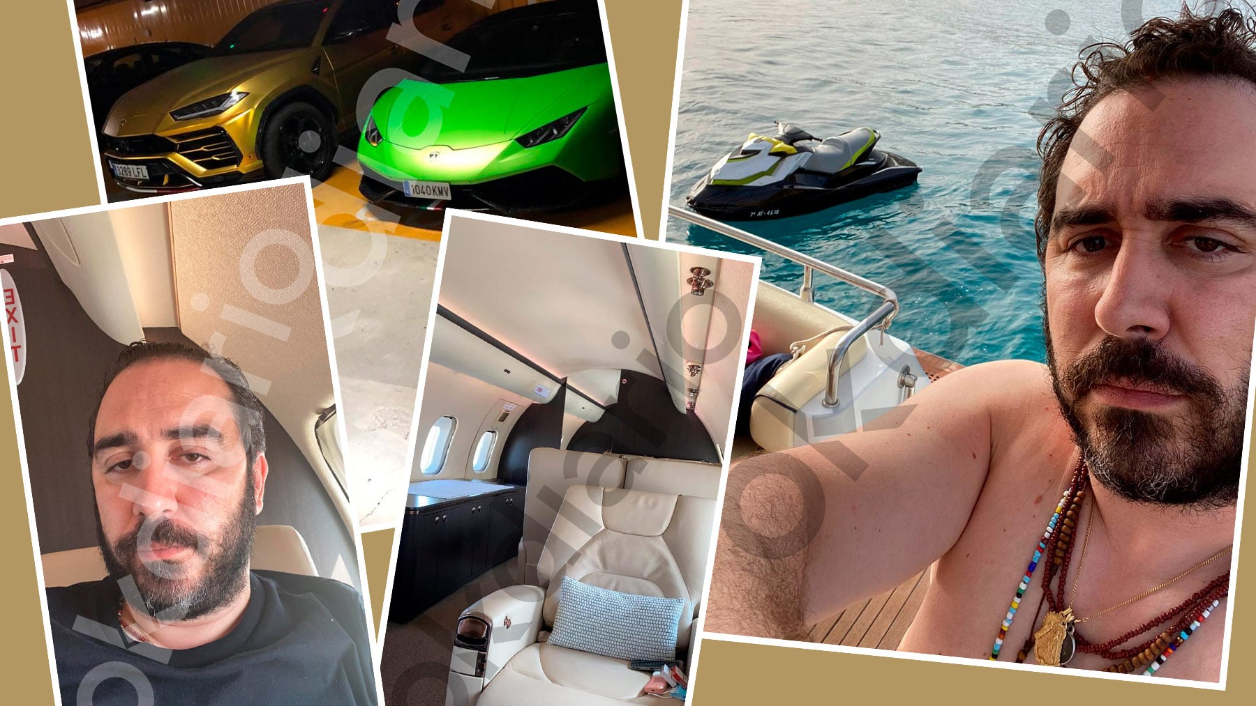 Barcos, aviones privados y cochazos: la vida de alto standing de Aldama que desvela la UCO
