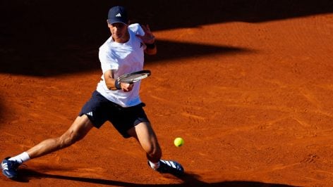 Rafa Jódar durante un partido en el Conde de Godó. (EFE)