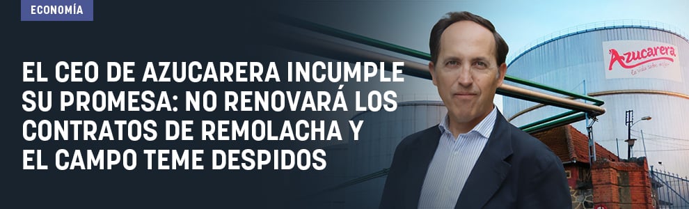 El CEO de Azucarera incumple su promesa: no renovará los contratos de remolacha y el campo teme despidos