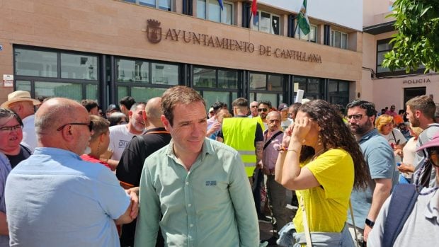 Javier Cort&eacute;s (Vox) en Cantillana.