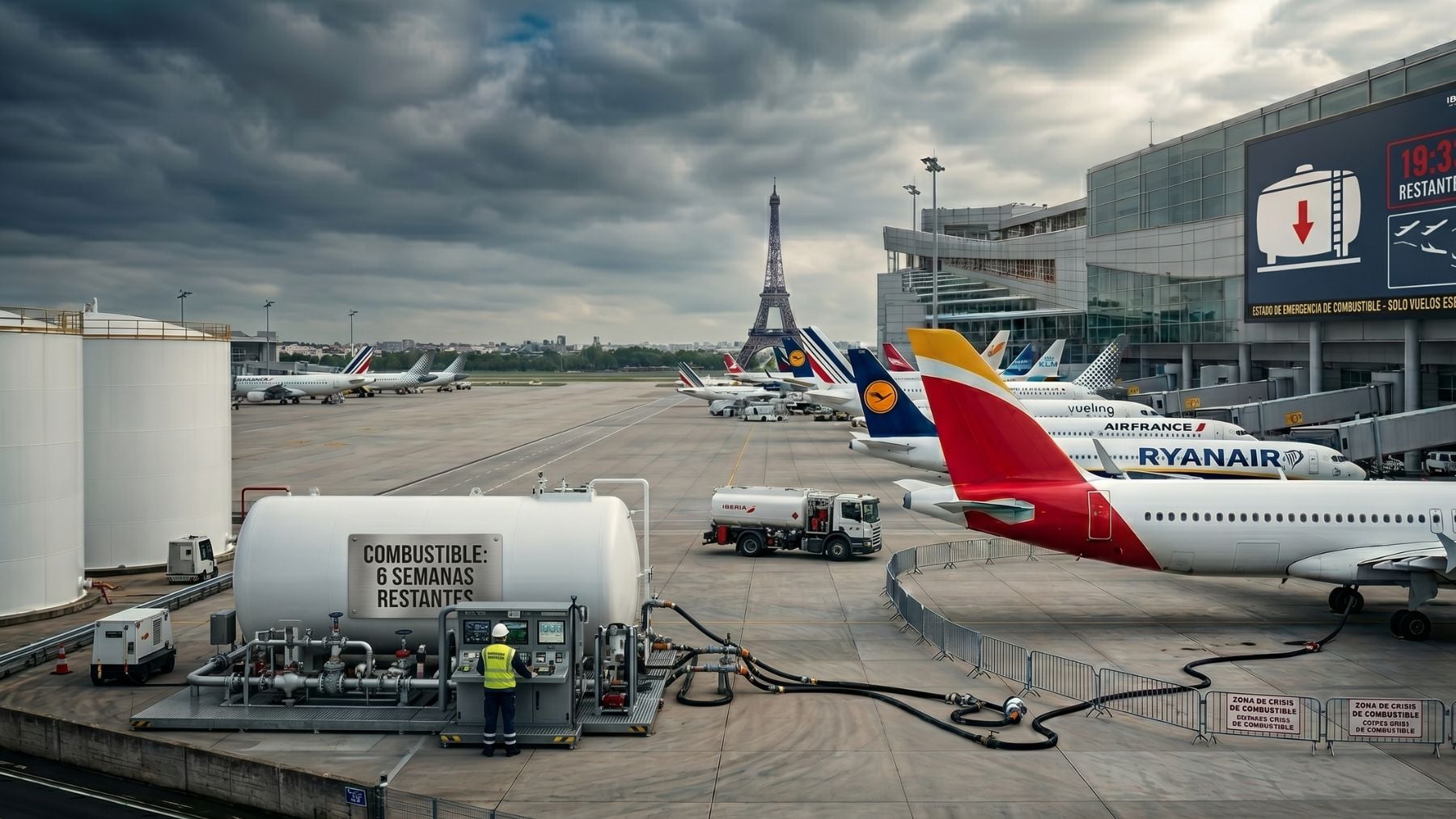 Aviones. Imagen generada con IA.