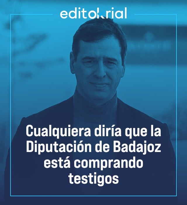 Cualquiera diría que la Diputación de Badajoz está comprando testigos