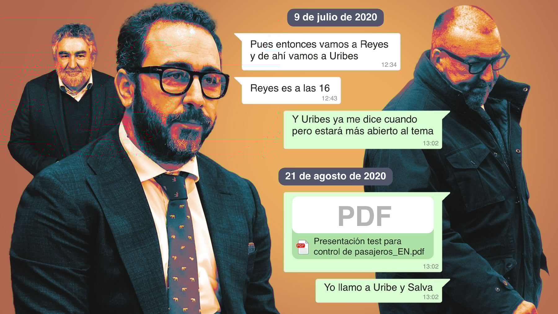 El ex ministro de Cultura Uribes también se vio con la trama de Aldama según los nuevos whatsapps de la UCO