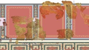 Pintura, muro, arqueología