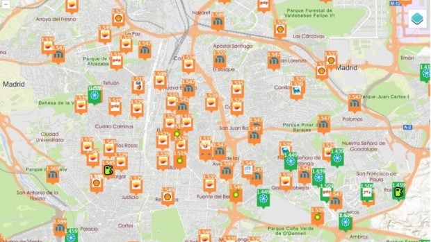 precio gasolina Madrid