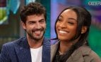 Maxi Iglesias en La Revuelta y Simone Biles en El Hormiguero (RTVE/Atresmedia).