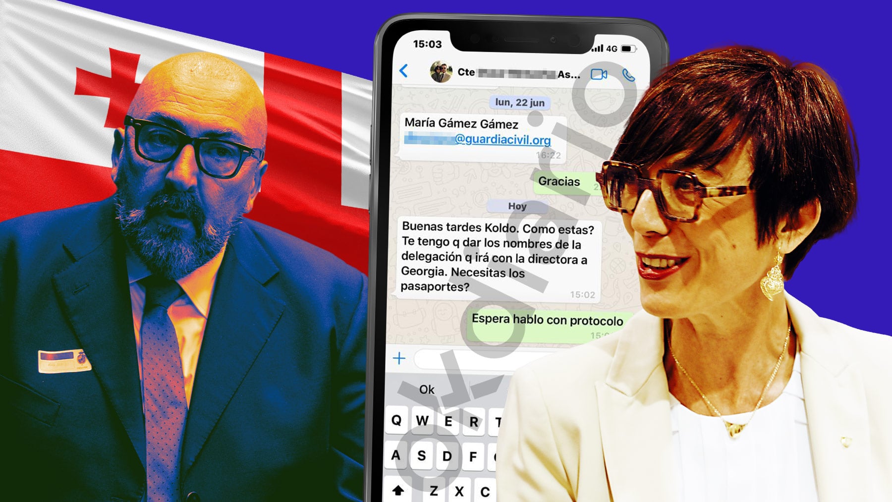 Un asesor de la ex directora de la Guardia Civil pidió a Koldo que la metiera en un viaje de la trama: ¿Necesitas pasaporte?