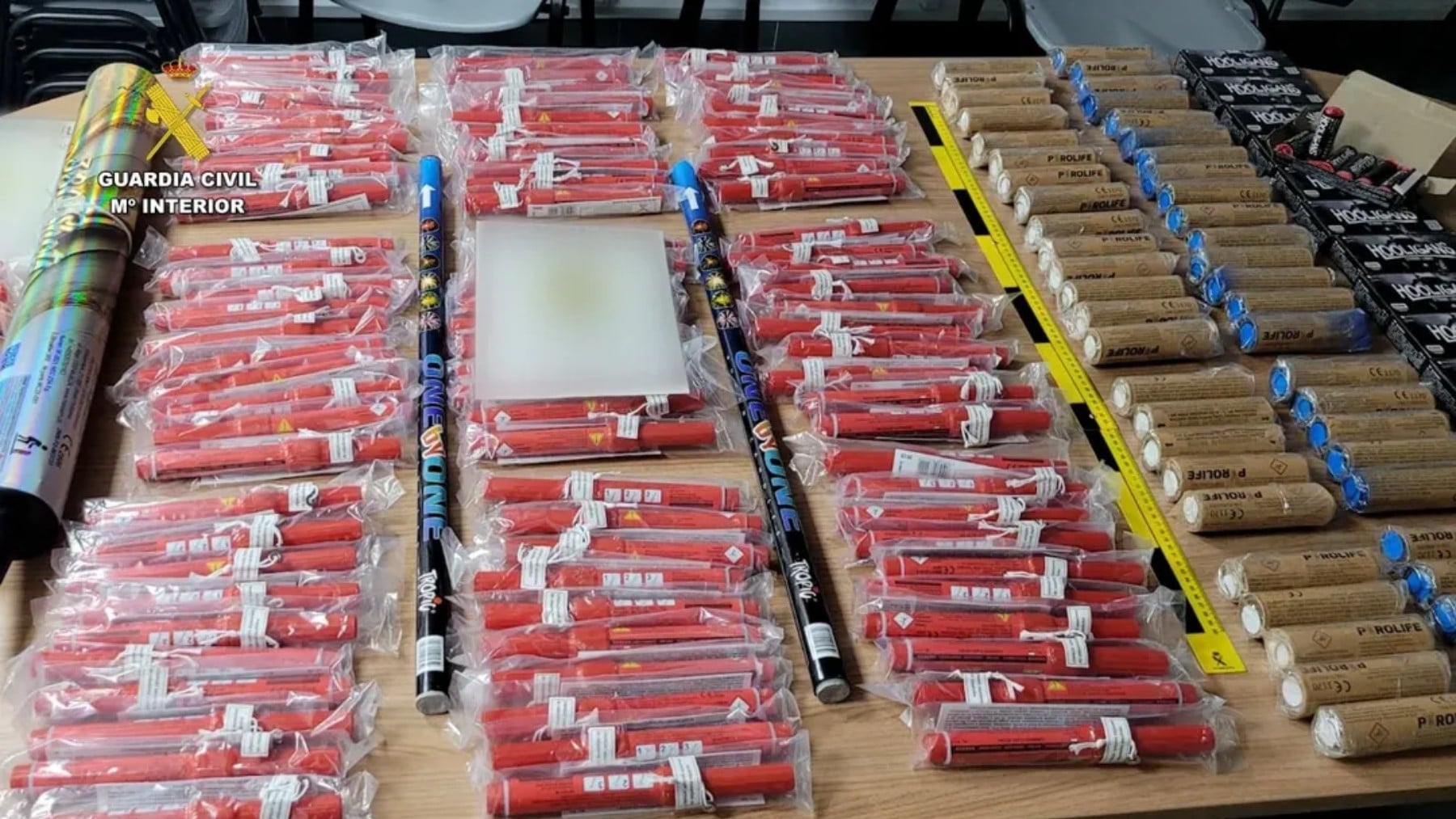 La Guardia Civil detiene a otros dos radicales vascos por lanzar bengalas en marcha a varios vehículos