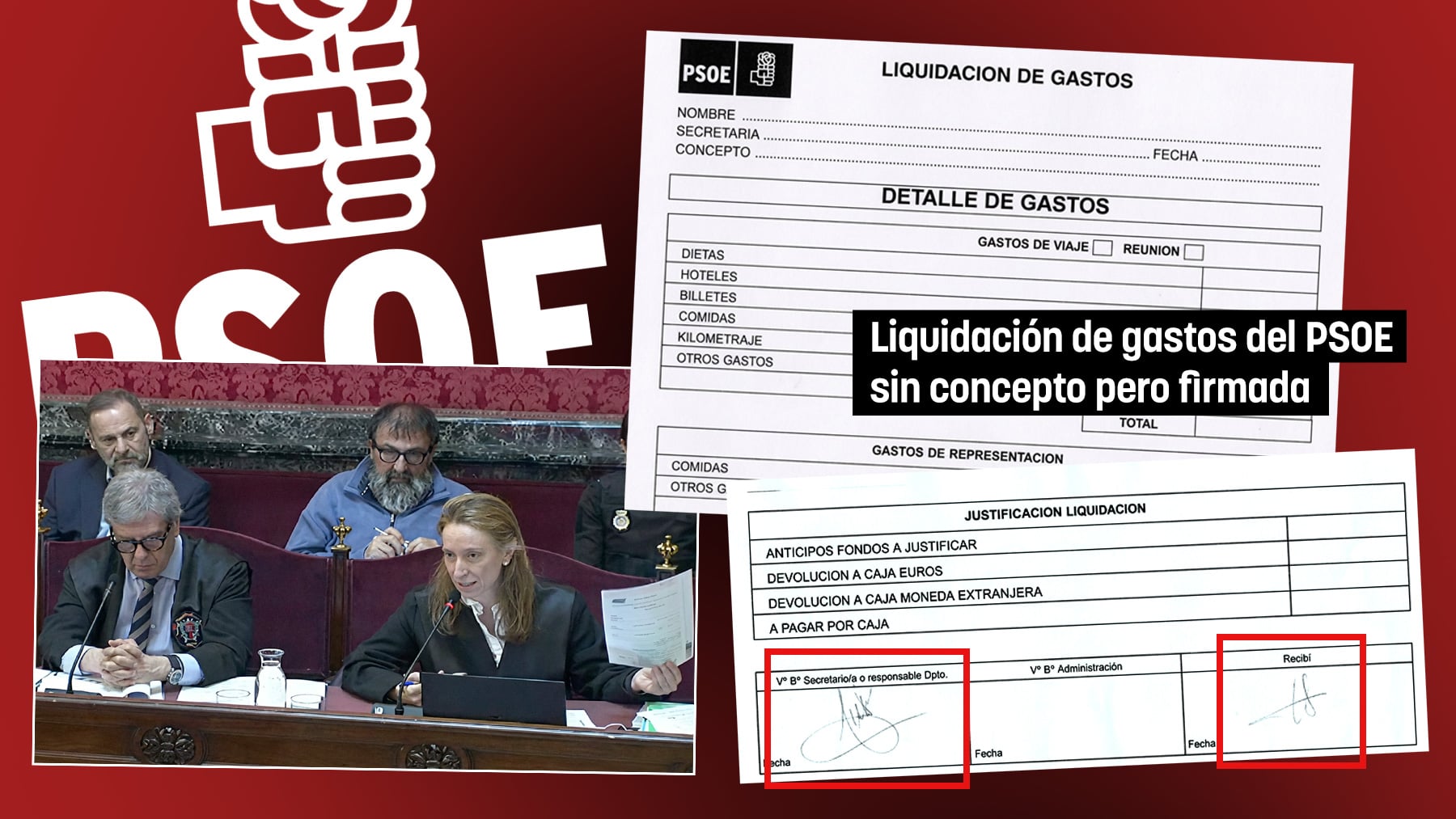 La abogada de Koldo muestra al Supremo pagos del PSOE sin copia de registro y al margen del sistema