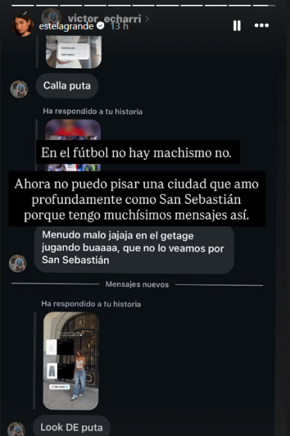 Los mensajes publicados por Estela Grande.