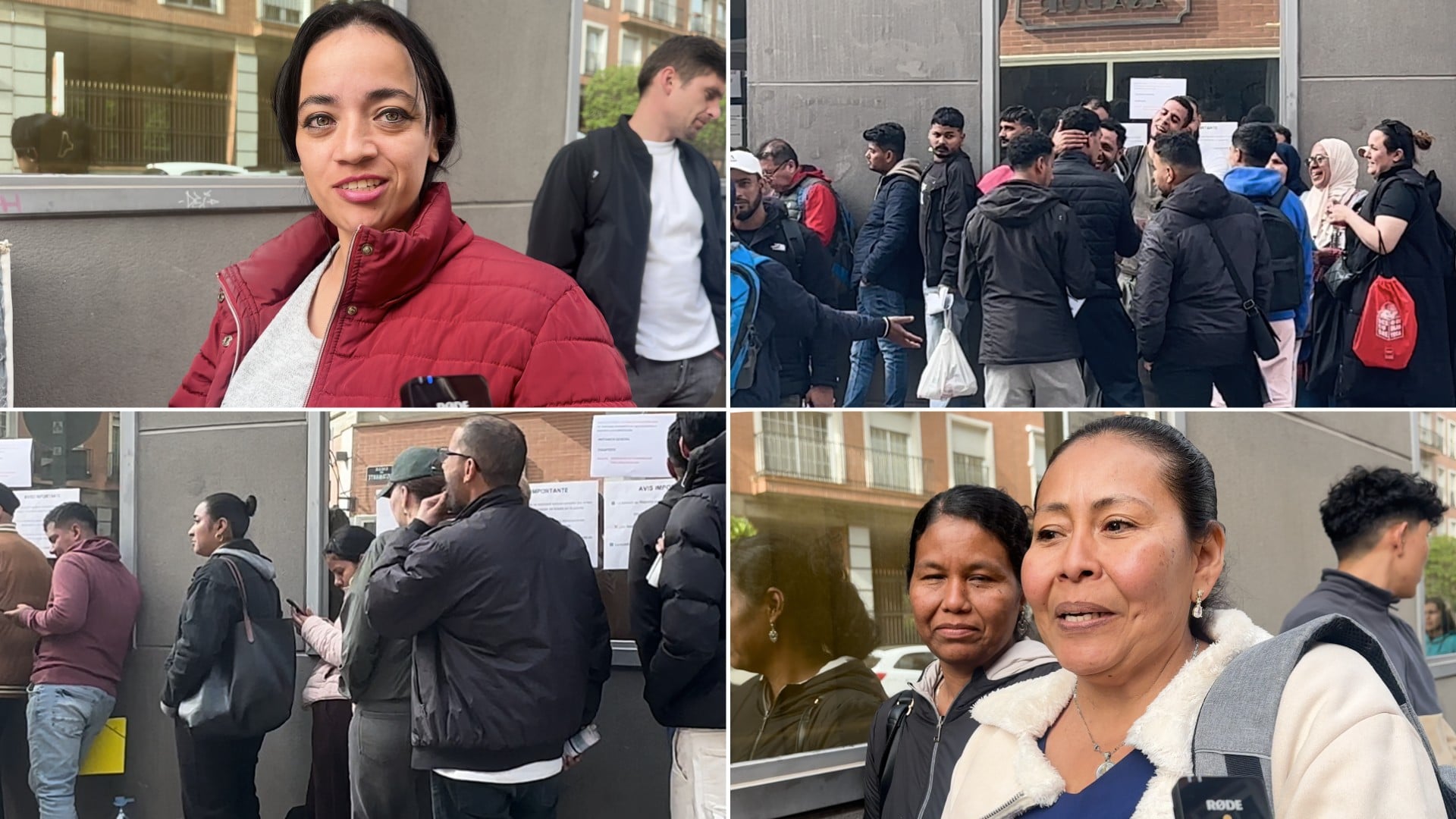 Las colas de inmigrantes colapsan el Registro del Ayuntamiento de Madrid: He dormido en la calle