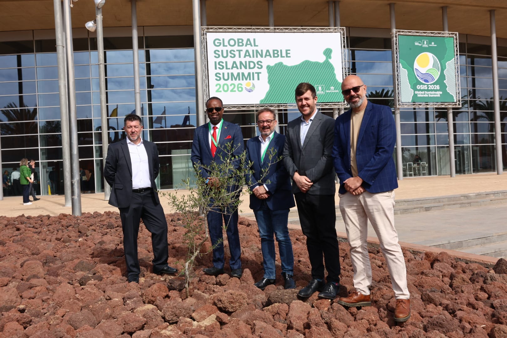 De Izq a dcha, Abraham Martínez, Konris Maynard, Raúl García Brink, Julian Fraser y Sergio Maccanti. @Cortesía