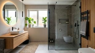 Mampara italiana. Imagen generada con IA.