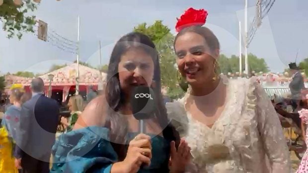 Gloria Camila en la Feria de Sevilla. (Foto: Okdiario)