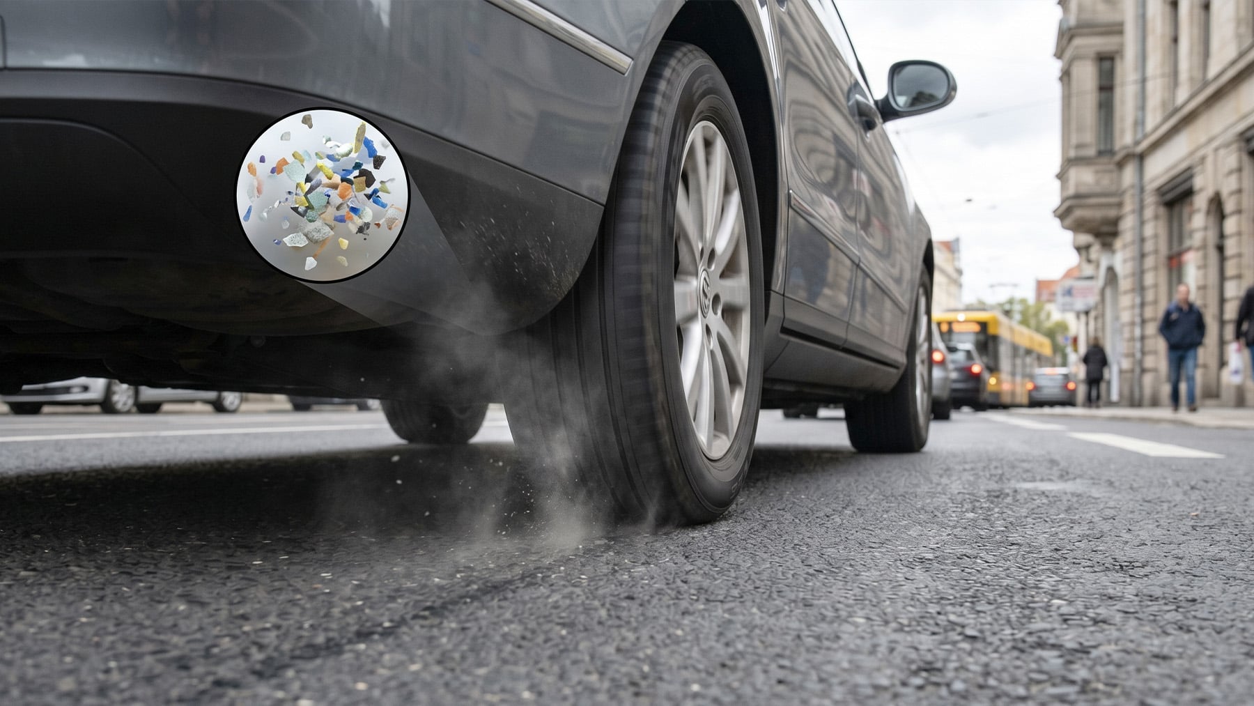 Los científicos ponen el grito en el cielo: el 65% de los microplásticos contaminantes proceden de la fricción de las ruedas