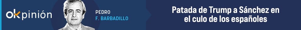 Patada de Trump a Sánchez en el culo de los españoles