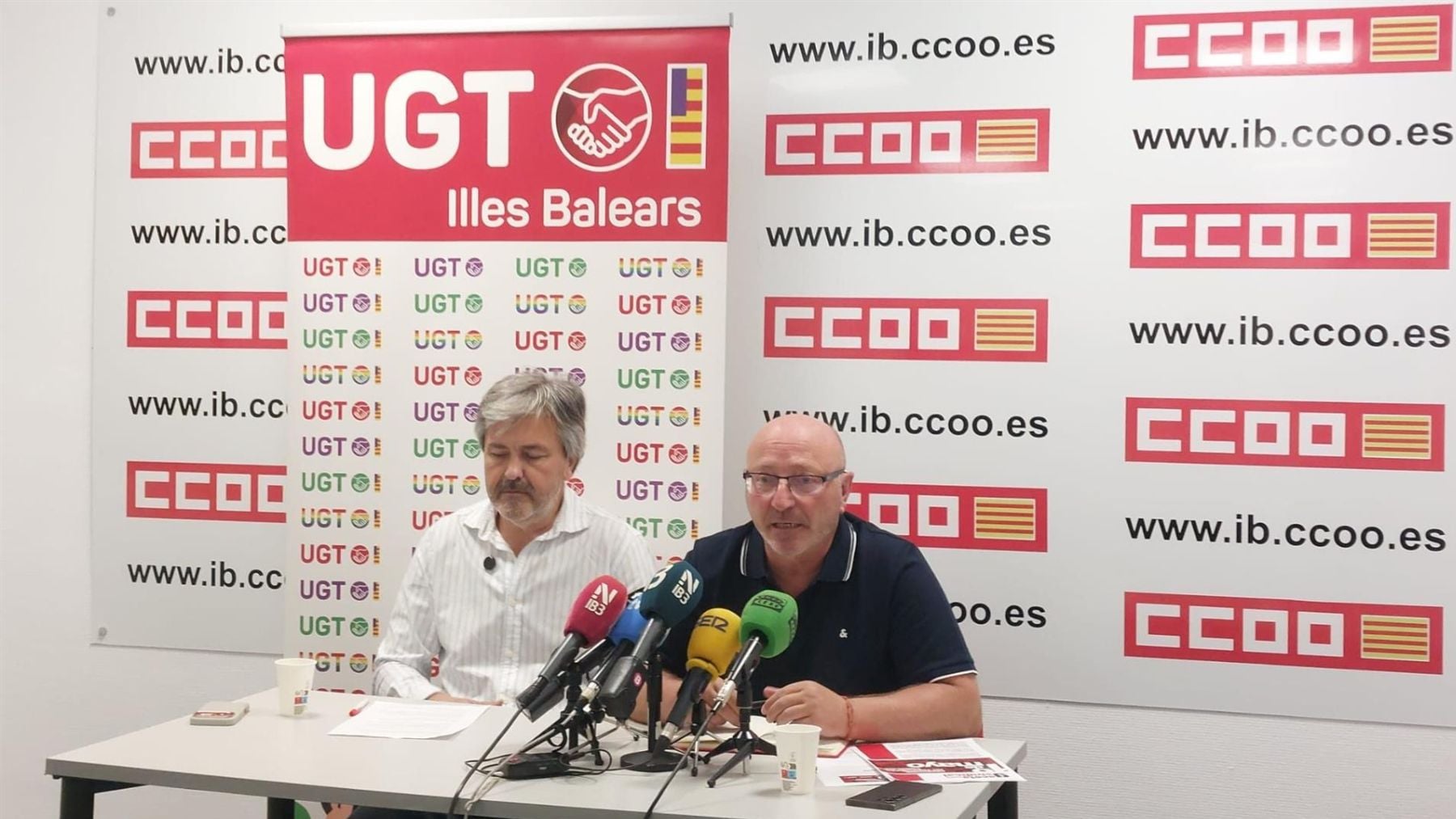 CCOO y UGT desempolvarán el 1 de mayo en Baleares la pancarta del
