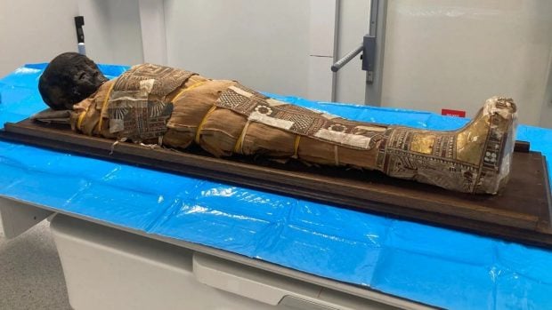 Detalle de la momia infantil. Foto: Universidad de Wrocław, Marzena Ożarek-Szilke