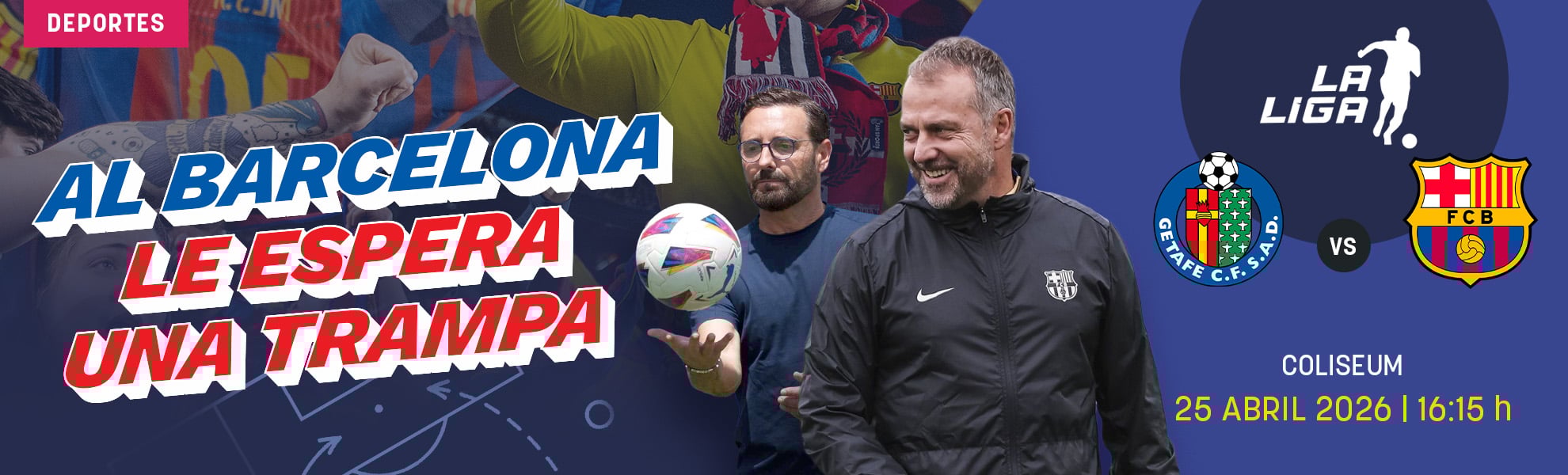 Getafe-Barcelona: a Flick le espera una trampa