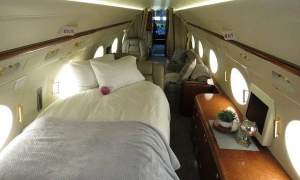 Asientos del avi&oacute;n privado de Isabel Pantoja